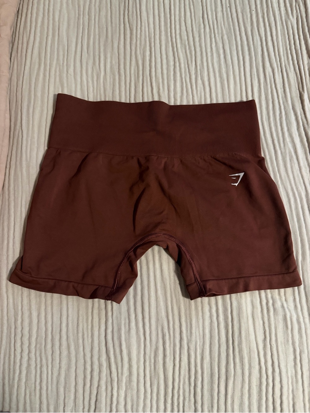 Gymshark Women’s High-Waist Bike Shorts in Burgundy Brown